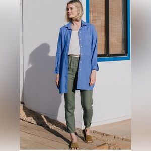 Not perfect linen Genova pants - wine/burgundy
